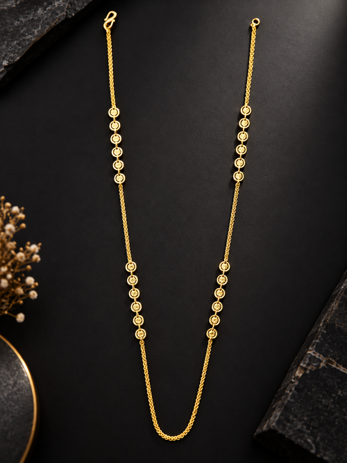 Ridhivam 18K Gold-Plated Anti-Tarnish Coin Station Neck Chain | Premium Demi-Fine Jewelry