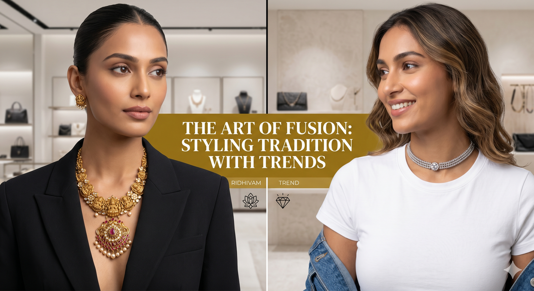 The Art of Fusion: How to Style Your Traditional Ridhivam Jewelry with Western Outfits