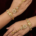 Heritage Bridal Panja Set with Ruby, Emerald & Kundan Accents