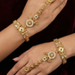 Heritage Bridal Panja Set with Ruby, Emerald & Kundan Accents
