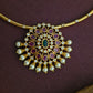 Antique Gold Hasli Collar Necklace with Sunburst Pendant