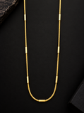 Ridhivam 18K Gold-Plated Anti-Tarnish Bar Station Neck Chain | Premium Demi-Fine Jewelry