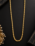 Ridhivam 18K Gold-Plated Anti-Tarnish Woven Wheat Neck Chain | Premium Demi-Fine Jewelry