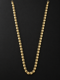 Ridhivam 18K Gold-Plated Anti-Tarnish Polished Bead Link Neck Chain | Premium Demi-Fine Jewelry