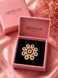 Royal Heritage Ruby & Emerald Seed Pearl Statement Ring