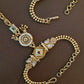 Heritage Bridal Panja Set with Ruby, Emerald & Kundan Accents