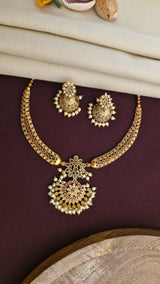 Royal Heritage Pendant & Jhumka Set