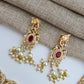 The Navratna Elegance Elephant Necklace Set