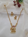 Gold-Tone Elephant Pendant & Snake Chain Set
