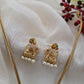 Gold-Tone Elephant Pendant & Snake Chain Set