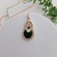 Emerald Green Teardrop AD Pendant Set