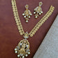 Temple Gold Lakshmi Pendant & Coin Chain Set