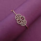 Rose Gold-Tone Interlocking Circle American Diamond Bangle