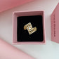 Royal Geometric Lattice Adjustable Ring (18K Gold Plated)