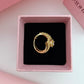 Royal Geometric Lattice Adjustable Ring (18K Gold Plated)