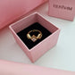 Geometric Rhombus Crystal Statement Ring