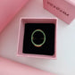 Royal Avant-Garde Zipper Multi-Gem 18K Gold-Plated Statement Ring