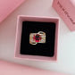 Royal Ruby Red Multi-Band Adjustable Ring (18K Gold Plated)
