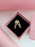 Royal Sunburst Arch Adjustable Ring (18K Gold Plated)