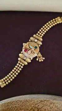 Gold Antique Haath Pochi For Women