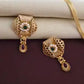 Gold Moti And Diamond Work Pendant Set For Women